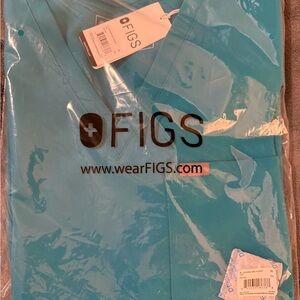 Figs Catarina Scrub Top, XL, Teal